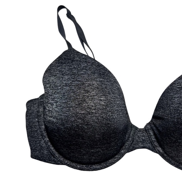 Victoria’s Secret Uplift Semi Demi Bra – Charcoal Gray, Padded, Size 34C - Picture 3 of 6